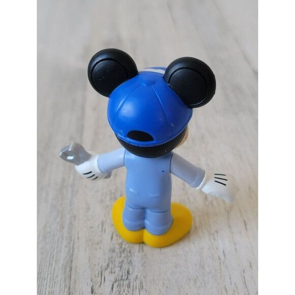 Mickey Mouse wrench mechanic jointed toy figure - Picture 3 of 4